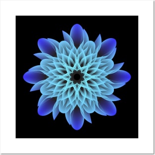 Beautiful and Artistic Blue Flower Posters and Art